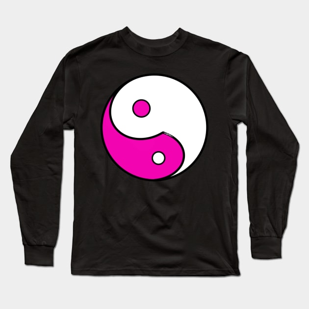 Yin Yang #32 Long Sleeve T-Shirt by Wolfgon Designs